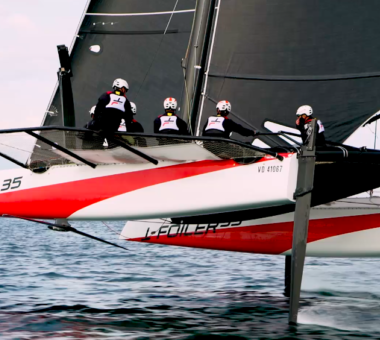 Pelle P announced as clothing partner to the new TF35; Alinghi's first sail