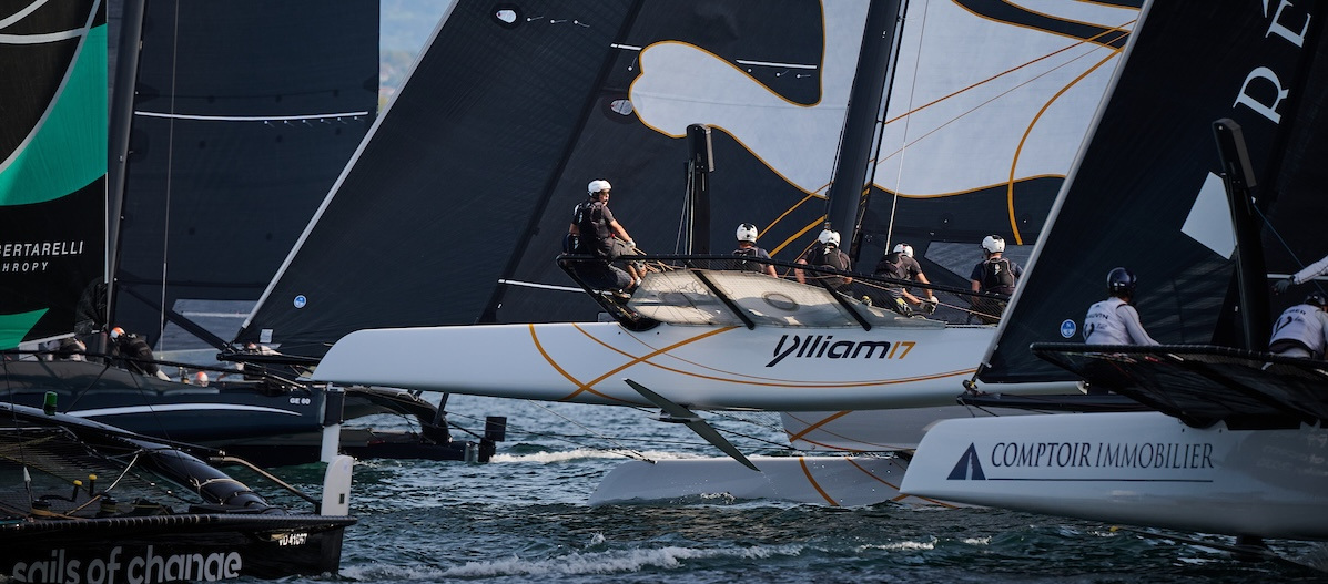Light Winds, Tight Racing as TF35 Geneva Grand Prix Gets Underway