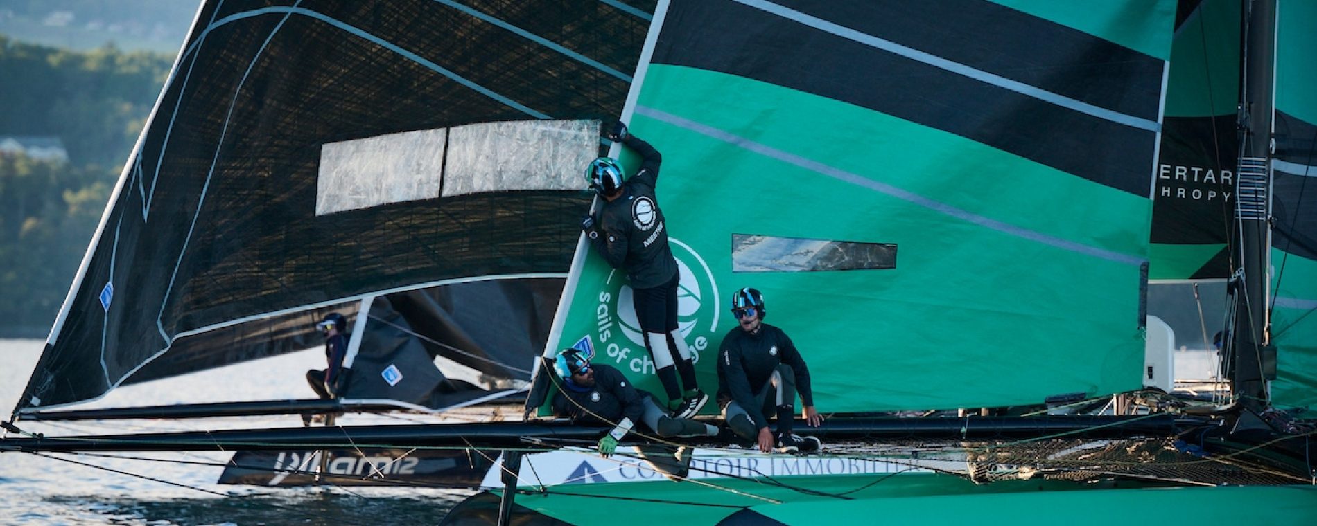 DAY TWO AT THE TF35 CRANS GRAND PRIX: SAILS OF CHANGE 8 SETS THE PACE